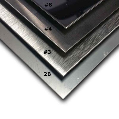 صفائح الفولاذ المقاوم للصدأ ASTM A240 الدرجة 304L/304H/409 904L/316L/316ti تشطيب السطح 2B خدمات الثني / القطع / اللحام