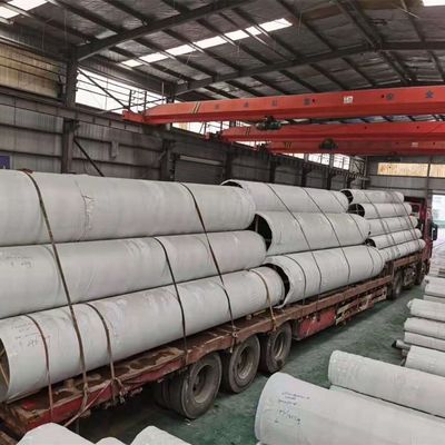 أنابيب من الفولاذ المقاوم للصدأ 304 ذات قطر كبير مع خدمة التفريغ